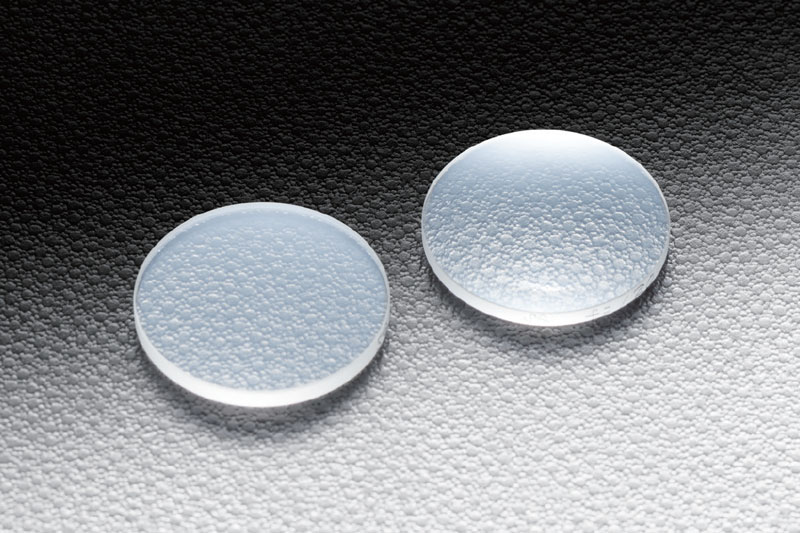 Soczewka płasko-wypukła z fluorku wapnia 25.4mm, ogniskowa 40mm
